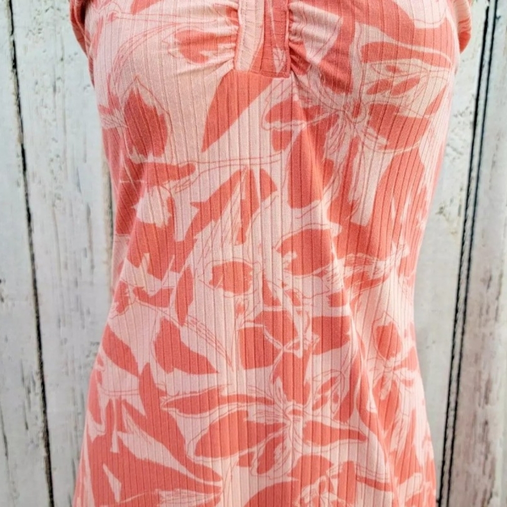 Nine West Women's XXL Pink Floral Halter Maxi Dress Beach Summer Mexico Vacation - Picture 3 of 13